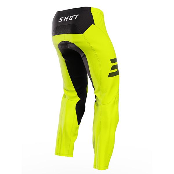 Pantaloni Motocross Shot Raw Escape Giallo fluo