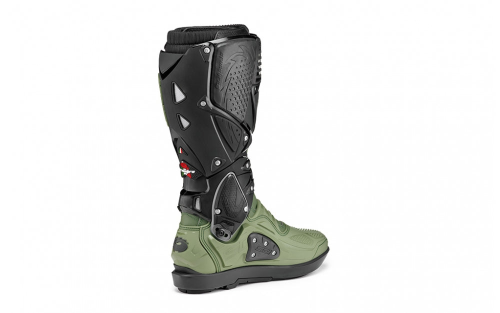 Stivali Motocross Sidi Crossfire 3 Srs Army verde militare Nero