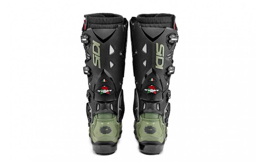 Stivali Motocross Sidi Crossfire 3 Srs Army verde militare Nero